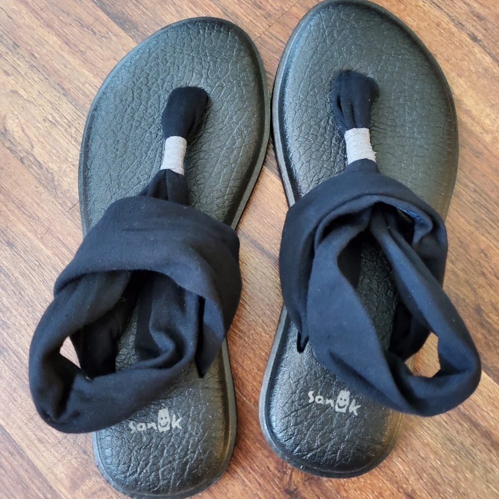 Sanuk Yoga Sling Flat Sandals Size 7